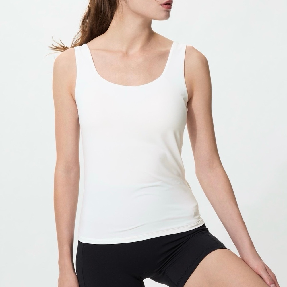 *SOLD* Uniqlo AIRism Bra Tank Top - White, XS